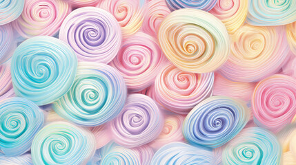 Colorful pastel background with circles