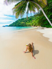 Woman at the beach in Thailand