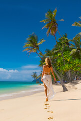 Woman at the beach in Thailand