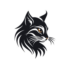 Fototapeta premium Cat logo, cat icon, cat head, vector