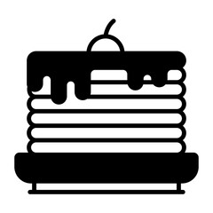 griddlecake or flapjack concept, Frixuelos or Spanish crepes vector icon design, Bakery and Breadsmith symbol, Cuisine Maestro sign, food connoisseur stock illustration