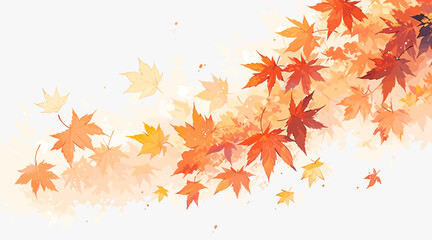 Autumn leaves background - obrazy, fototapety, plakaty