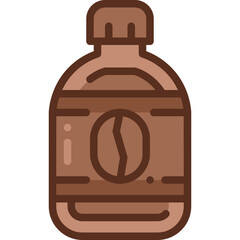 cold coffee two tone icon