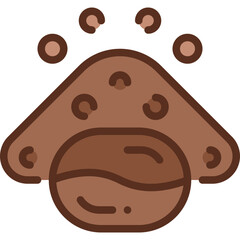 coffee powder two tone icon