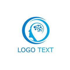 medical vector logo for head specialist