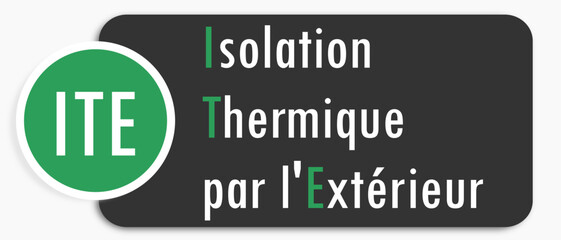 Etiquette Isolation Thermique par l'Extérieur