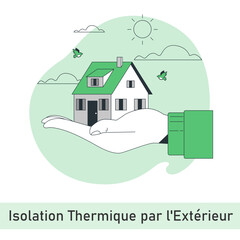 Maison Isolation thermique par l'extérieur