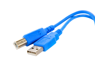 USB cable isolated on transparent png