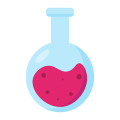 Lab flask icon. Vector illustration