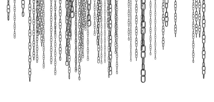 frei h&auml;ngende Metallketten