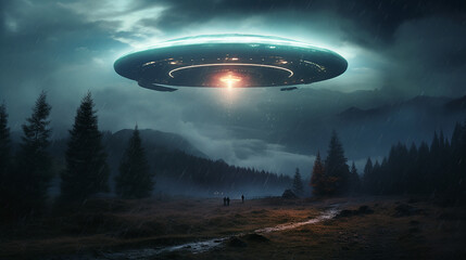 Fototapeta na wymiar UFO ,generative AI