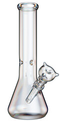 A glass water pipe for smoking weed.	
