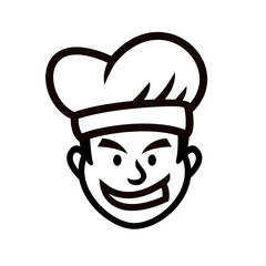Chef restaurant mascot logo icon design