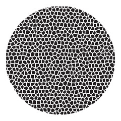 mosaic ball isolated on white, black and white background texture