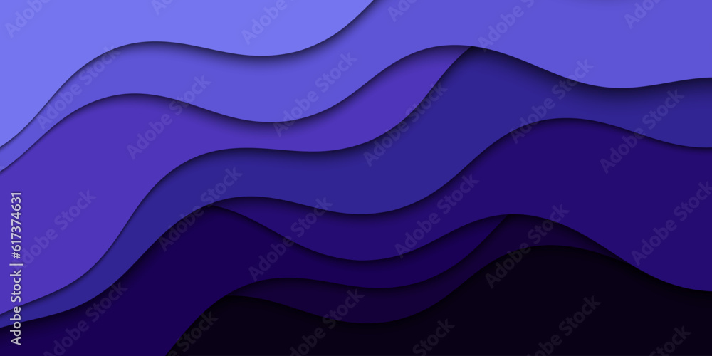 Poster modern web design banner and poster.abstract illustration with waves. wavy background. layout layers