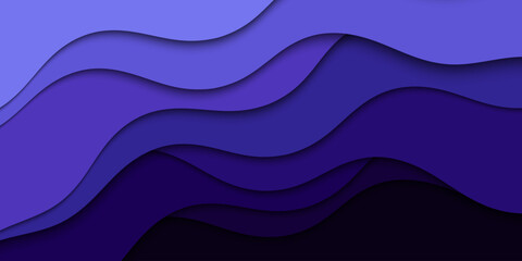 Modern web design banner and poster.Abstract illustration with waves. Wavy background. Layout layers banner.