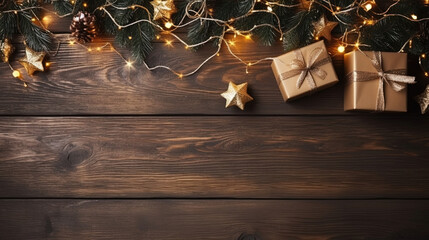 Christmas craft gift background
