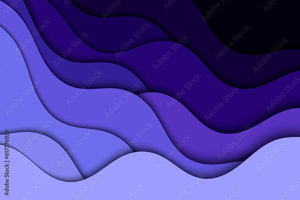 Poster modern web design banner and poster.abstract illustration with waves. wavy background. layout layers