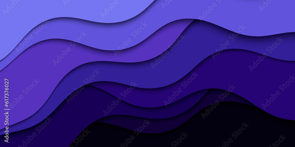 Poster modern web design banner and poster.abstract illustration with waves. wavy background. layout layers