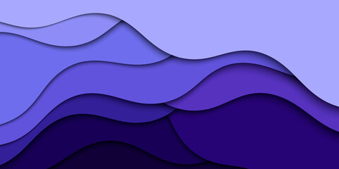 Modern web design banner and poster.Abstract illustration with waves. Wavy background. Layout layers banner.