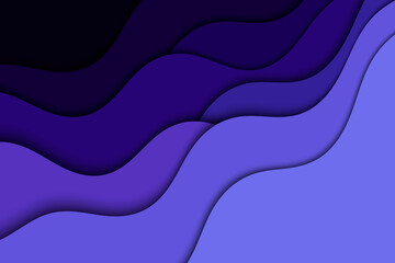 Modern web design banner and poster.Abstract illustration with waves. Wavy background. Layout layers banner.