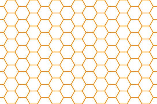 seamless pattern with orange honeycomb, png isolated on transparent background. © i_fleurs