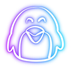 Set of animal neon