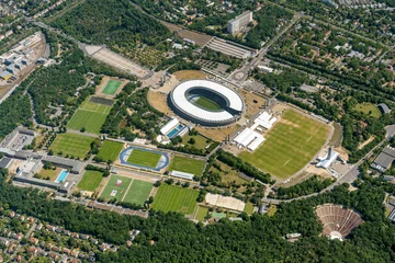 Deurstickers Olympiagelände Berlin © Aufwind-Luftbilder