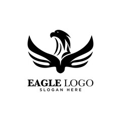 Eagle logo design vector, vector illustration, company logo