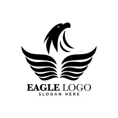Fototapeta premium Eagle logo design vector, vector illustration, company logo