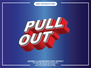 3d isometric text style editable font effect
