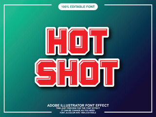 simple bold text style editable font effect