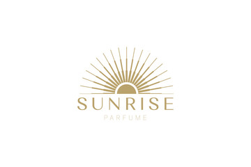 Minimal sun logo, Solar logotype, Minimalistic, Simple, Round, line, outline, Energy, Minimal, Celestial logo design