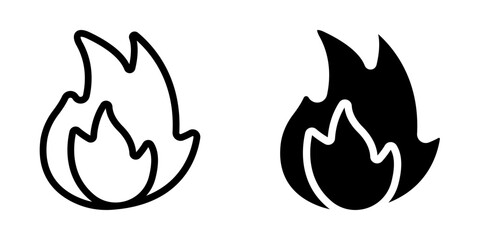 Fire icon. sign for mobile concept and web design. vector illustration