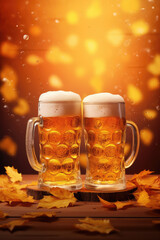 International Beer Day promotional poster generative ai