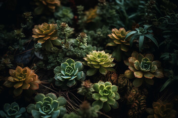 Close Up Shot Of Plants, Generative AI