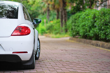 Car on road.
