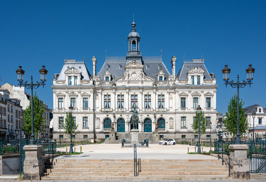 the historic building of the townhall of Renne, the capital city of Brittany, France