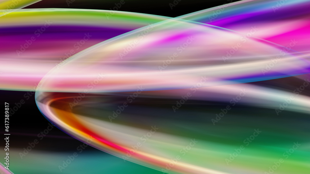 Poster abstract colorful blurred gradient background with smooth curvy lines in 3d rendering for banners, p