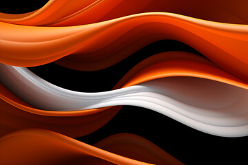 orange_and_white_abstract_design_on_a_black_background