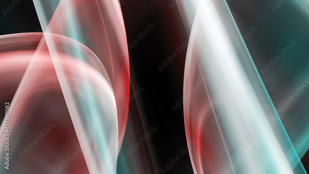 Poster abstract colorful blurred gradient background with smooth curvy lines in 3d rendering for banners, p
