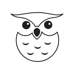 Cute Little Owl on White