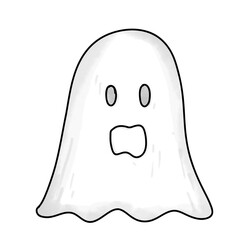 Obraz na płótnie Canvas Ghost cartoon 