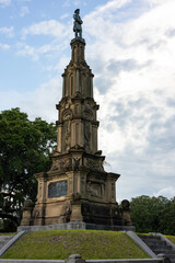Civil war monument in the Forsyth Park in Savannah
