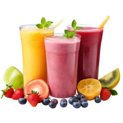 Smoothies drink  isolated on white png. - obrazy, fototapety, plakaty