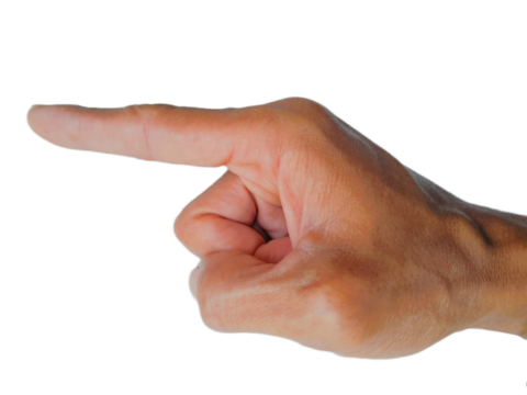 Man hand isolated Transparent or White Background - Powered by Adobe