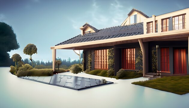 modle houseai generated, generated ai