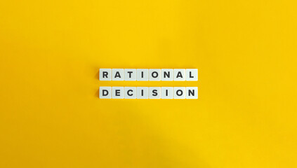 Rational Decision Concept Image. - obrazy, fototapety, plakaty