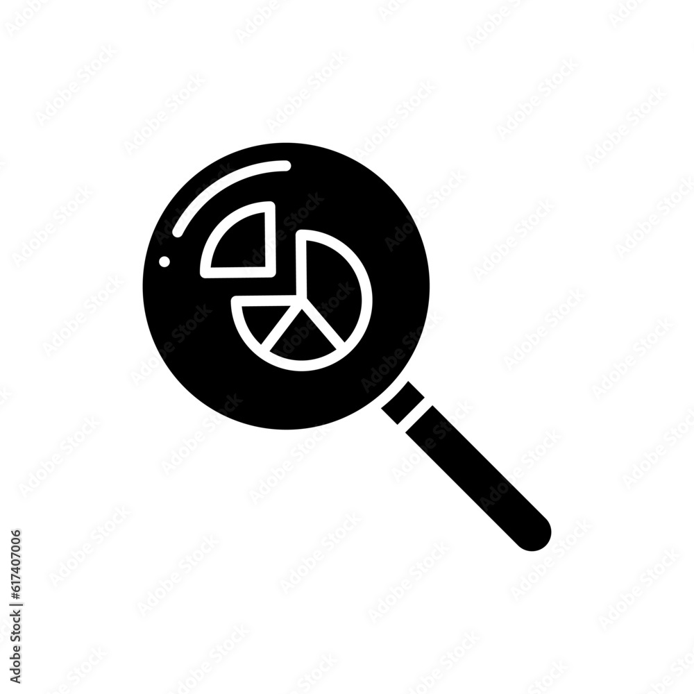 Poster business analytics icon vector. data analysis illustration sign. data science symbol. profit graph l