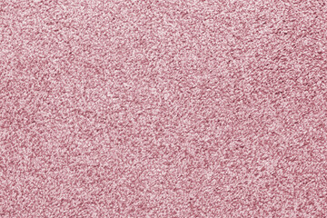 Pastel pink carpet texture background top view